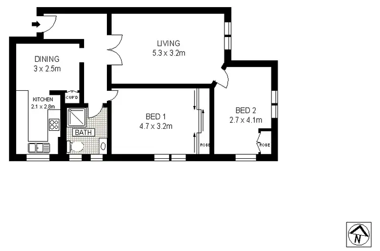 Floorplan of Homely apartment listing, 6/30 Balfour Road, Rose Bay NSW 2029