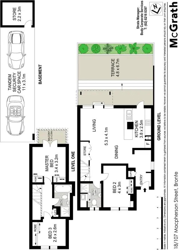 Floorplan of Homely apartment listing, 18/107 Macpherson Street, Bronte NSW 2024