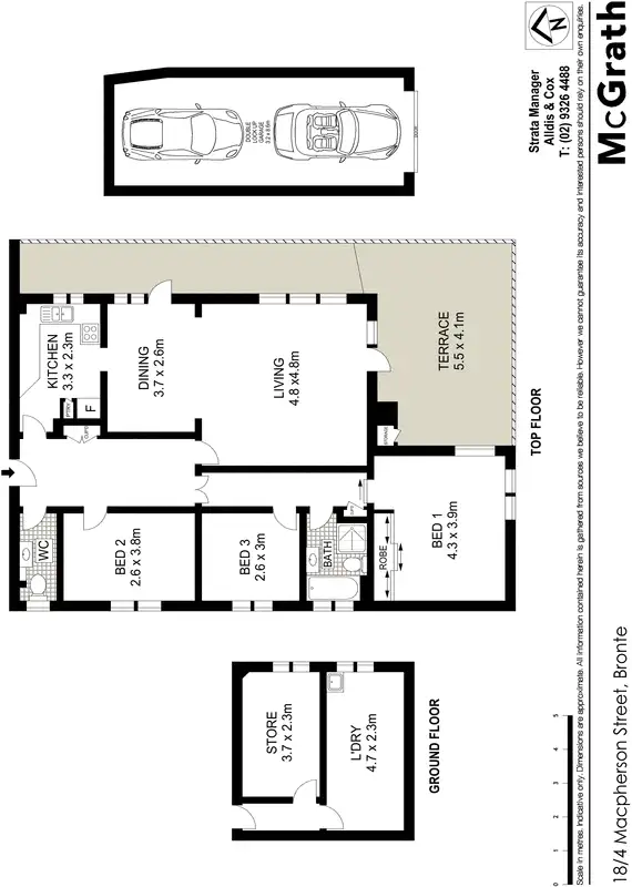 Floorplan of Homely apartment listing, 18/4 Macpherson Street, Bronte NSW 2024