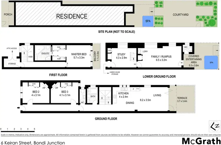 Floorplan of Homely house listing, 6 Keiran Street, Bondi Junction NSW 2022