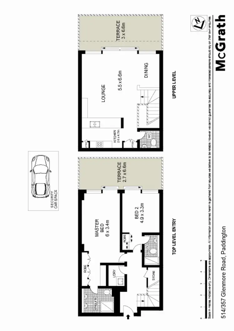 Floorplan of Homely apartment listing, 514/357 Glenmore Road, Paddington NSW 2021