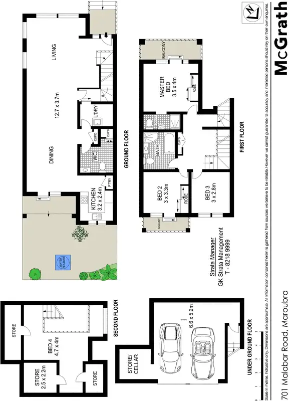 Floorplan of Homely house listing, 2/701 Malabar Road, Maroubra NSW 2035