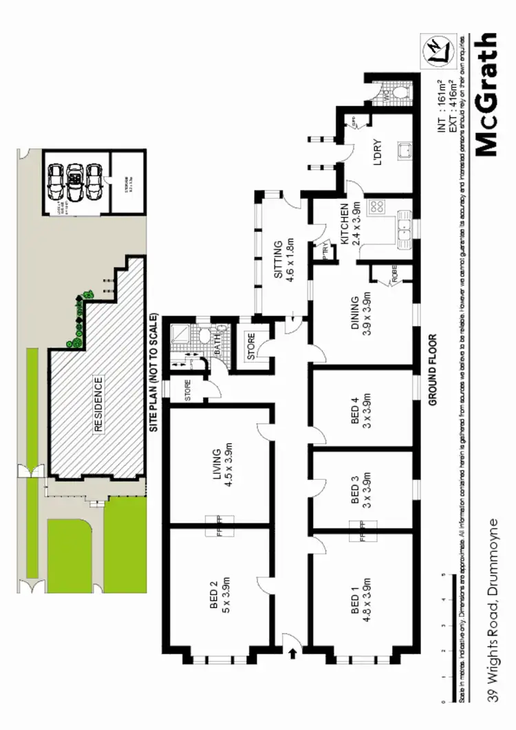 Floorplan of Homely house listing, 39 Wrights Road, Drummoyne NSW 2047