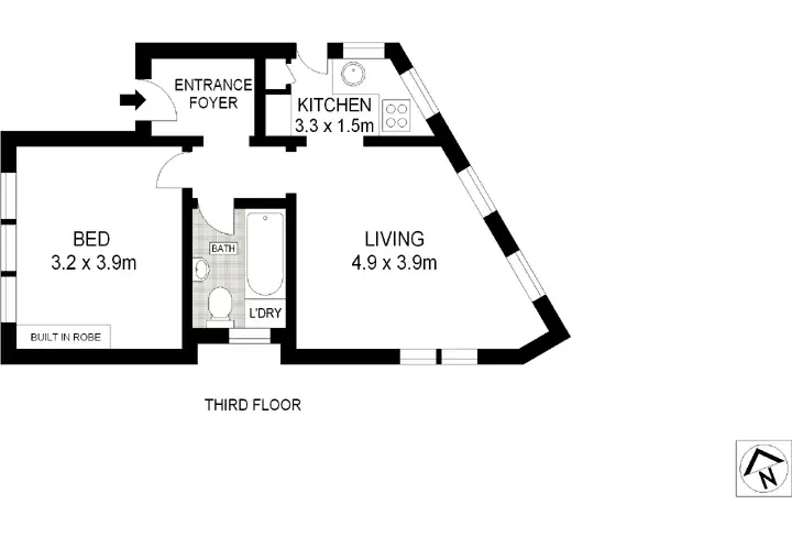 Floorplan of Homely apartment listing, 5/481 New South Head Road, Double Bay NSW 2028