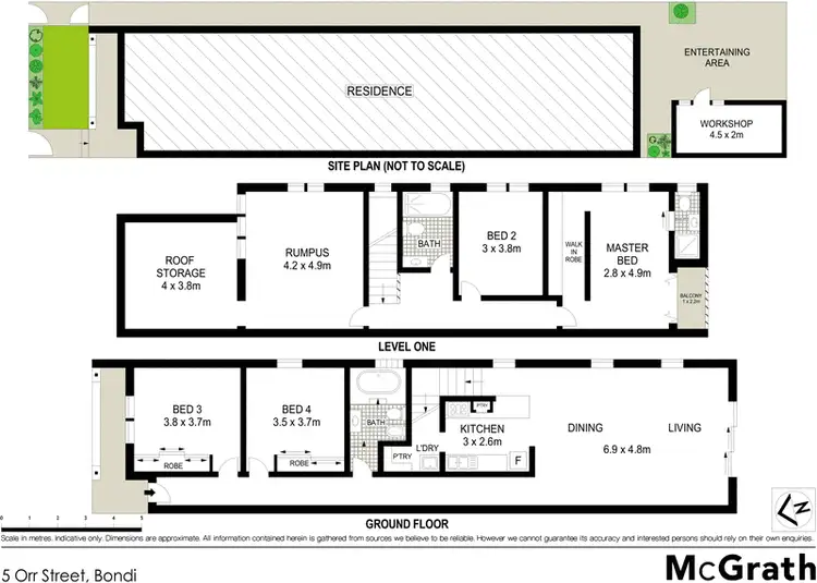 Floorplan of Homely house listing, 5 Orr Street, Bondi NSW 2026