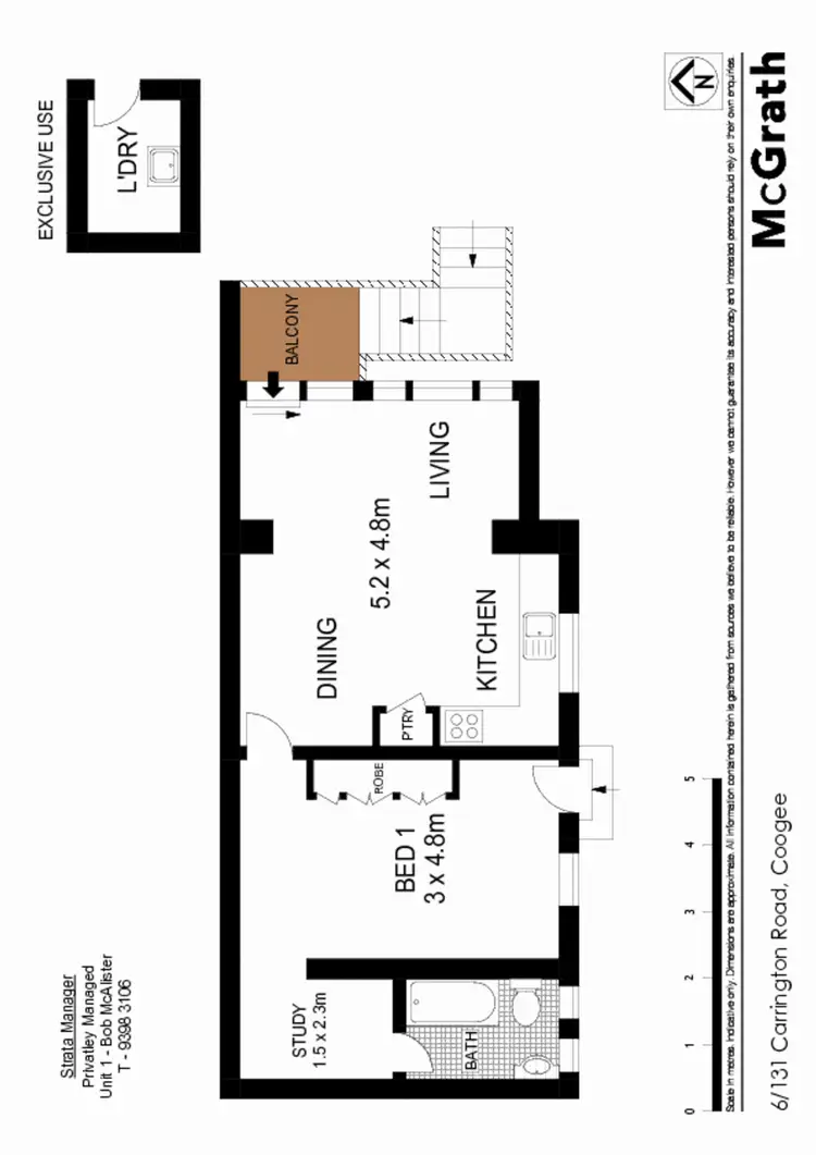 Floorplan of Homely apartment listing, 6/131 Carrington Road, Coogee NSW 2034