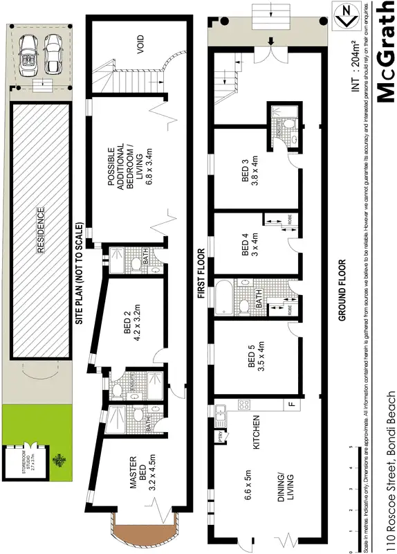 Floorplan of Homely house listing, 110 Roscoe Street, Bondi NSW 2026