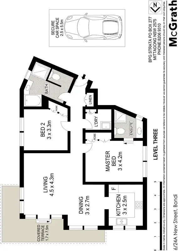Floorplan of Homely apartment listing, 6/24A New Street, Bondi NSW 2026