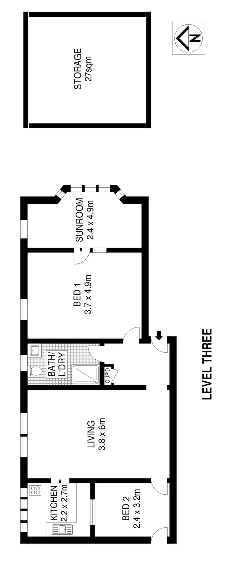 Floorplan of Homely apartment listing, 6/280 Carrington Road, Coogee NSW 2034