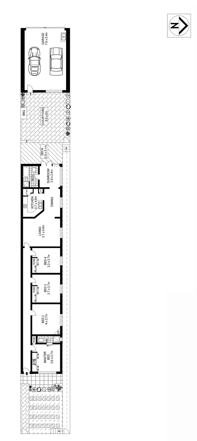 Floorplan of Homely house listing, 274 Carrington Road, Coogee NSW 2034