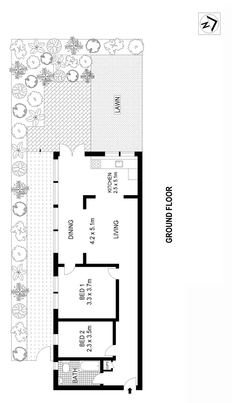 Floorplan of Homely apartment listing, 7/280 Carrington Road, Coogee NSW 2034