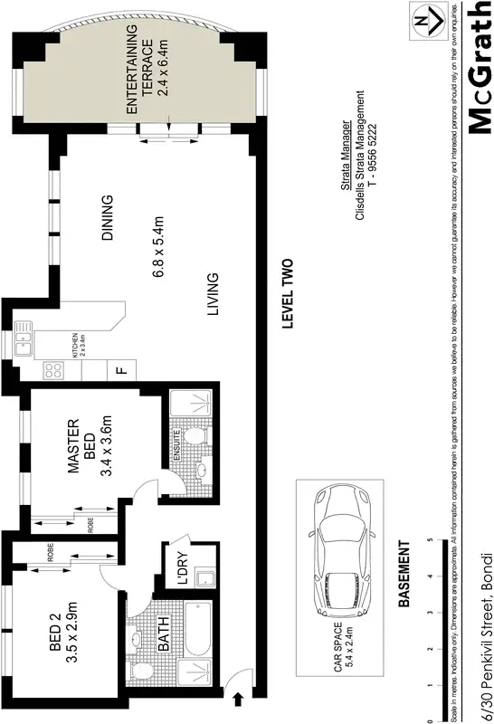 Floorplan of Homely apartment listing, 6/30 Penkivil Street, Bondi NSW 2026
