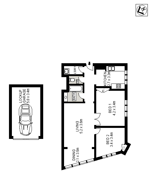 Floorplan of Homely apartment listing, 7/55 Coogee Bay Road, Coogee NSW 2034