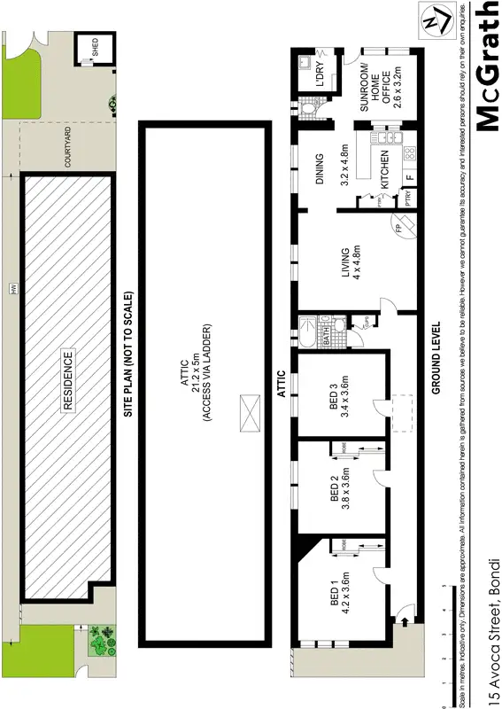 Floorplan of Homely house listing, 15 Avoca Street, Bondi NSW 2026