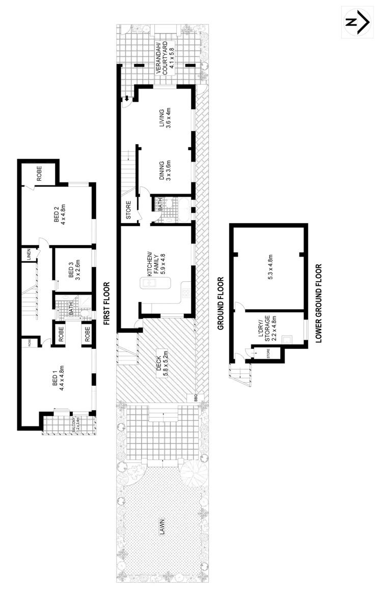 Floorplan of Homely house listing, 1 Clifton Road, Clovelly NSW 2031