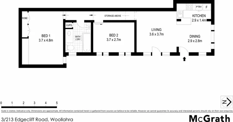 Floorplan of Homely apartment listing, 3/213 Edgecliff Road, Woollahra NSW 2025