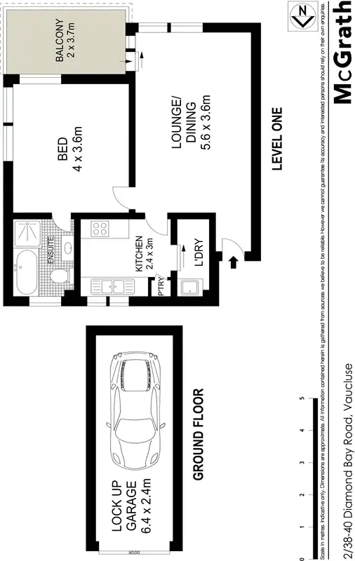Floorplan of Homely apartment listing, 2/38 Diamond Bay Road, Vaucluse NSW 2030