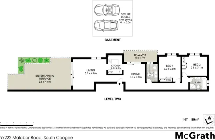 Floorplan of Homely apartment listing, 9/222 Malabar Road, South Coogee NSW 2034