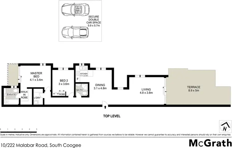 Floorplan of Homely apartment listing, 10/222 Malabar Road, South Coogee NSW 2034