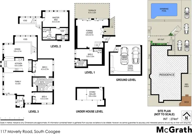 Floorplan of Homely house listing, 117 Moverly Road, South Coogee NSW 2034