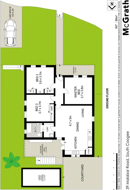 Floorplan of Homely house listing, 39 Malabar Road, South Coogee NSW 2034