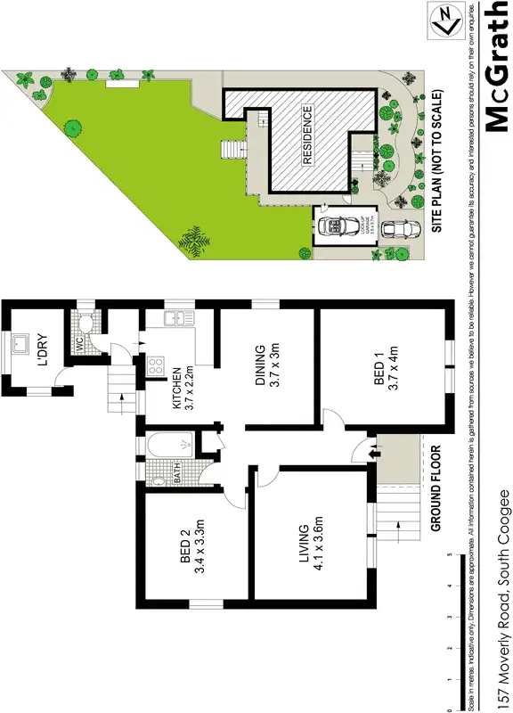Floorplan of Homely house listing, 157 Moverly Road, South Coogee NSW 2034