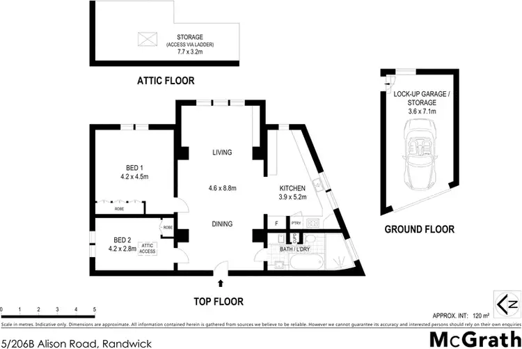 Floorplan of Homely apartment listing, 5/206B Alison Road, Randwick NSW 2031
