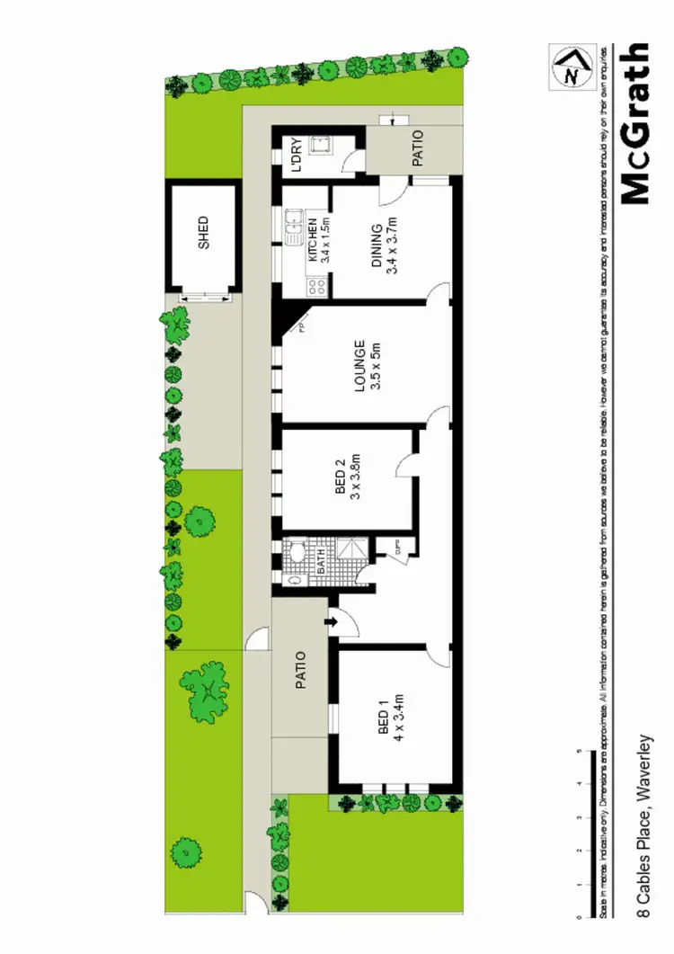 Floorplan of Homely house listing, 8 Cables Place, Waverley NSW 2024