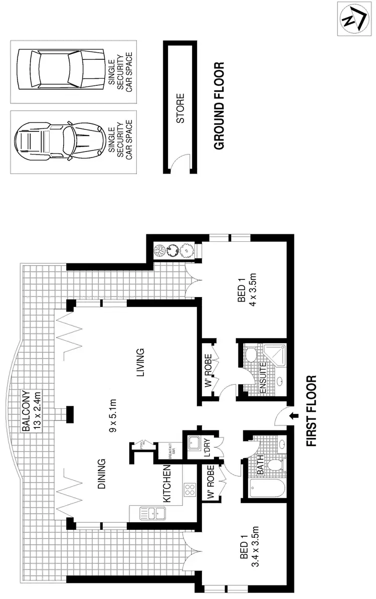 Floorplan of Homely apartment listing, 1/317A Victoria Place, Drummoyne NSW 2047