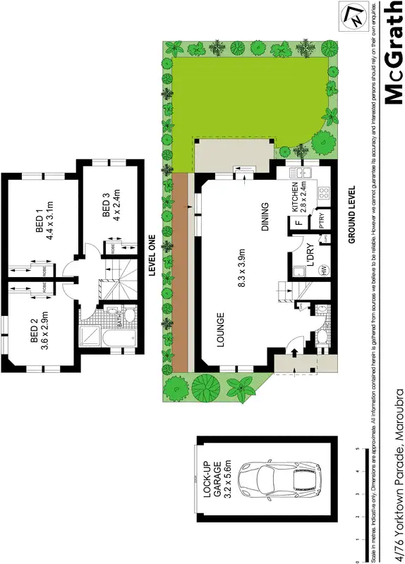 Floorplan of Homely townhouse listing, 4/76 Yorktown Parade, Maroubra NSW 2035