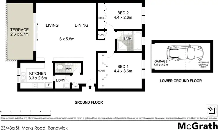 Floorplan of Homely apartment listing, 23/43A St Marks Road, Randwick NSW 2031