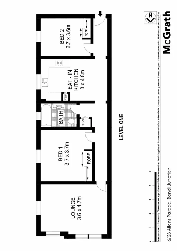 Floorplan of Homely apartment listing, 6/23 Allens Parade, Bondi Junction NSW 2022