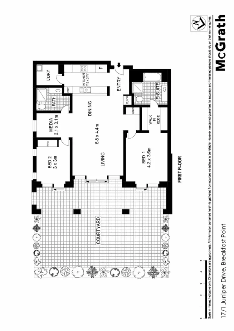 Floorplan of Homely apartment listing, 17/1 Juniper Drive, Breakfast Point NSW 2137