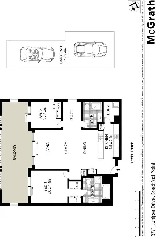 Floorplan of Homely apartment listing, 37/1 Juniper Drive, Breakfast Point NSW 2137