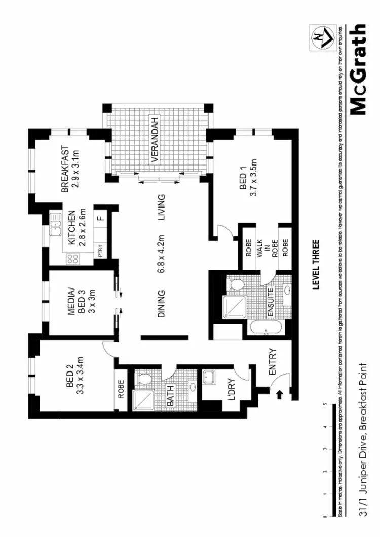 Floorplan of Homely apartment listing, 31/1 Juniper Drive, Breakfast Point NSW 2137