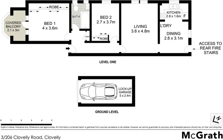 Floorplan of Homely apartment listing, 3/206 Clovelly Road, Randwick NSW 2031