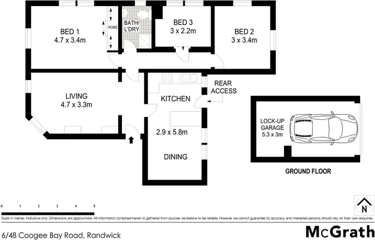 Floorplan of Homely apartment listing, 6/48 Coogee Bay Road, Randwick NSW 2031