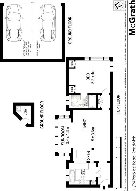 Floorplan of Homely apartment listing, 11/94 Perouse Road, Randwick NSW 2031
