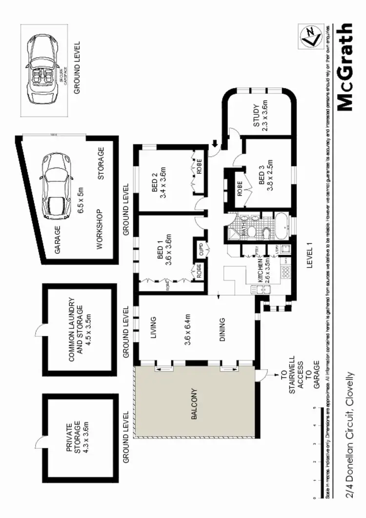 Floorplan of Homely apartment listing, 2/4 Donellan Circuit, Clovelly NSW 2031