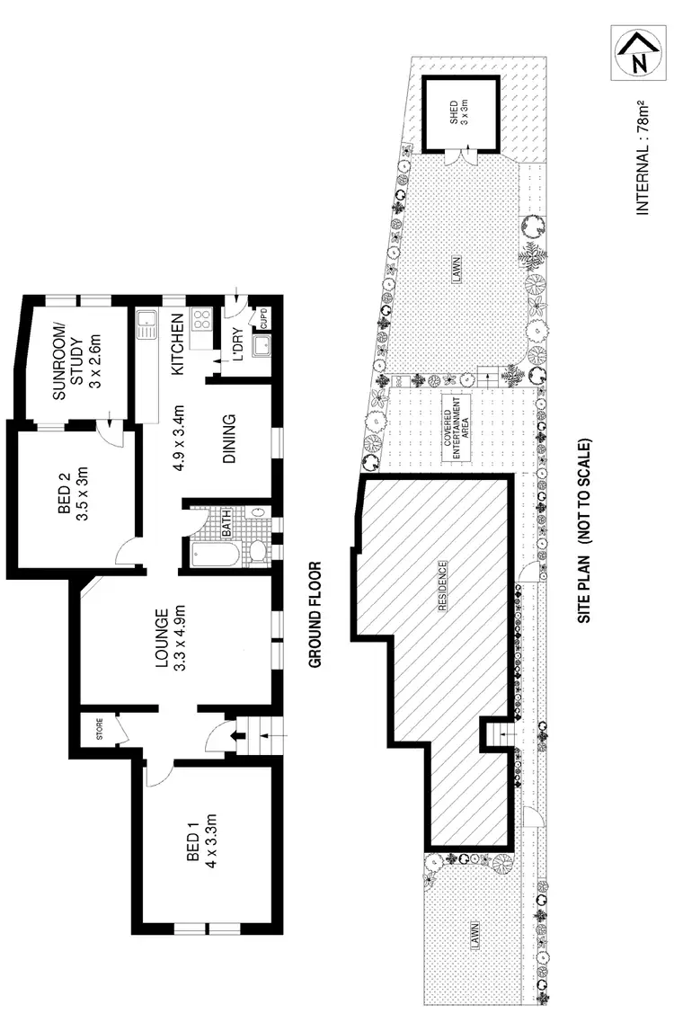 Floorplan of Homely house listing, 34A Edgecliffe Avenue, South Coogee NSW 2034