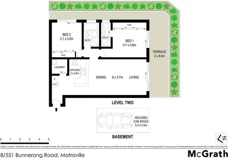 Floorplan of Homely apartment listing, 8/551 Bunnerong Road, Matraville NSW 2036