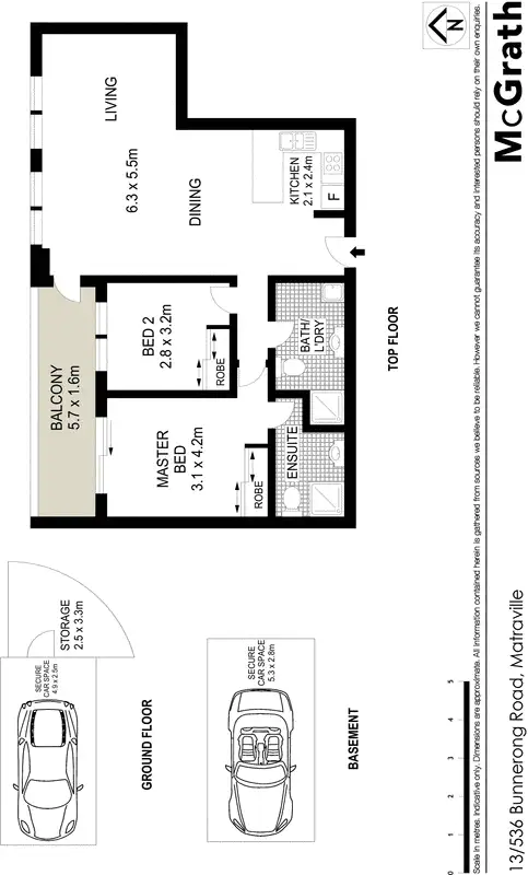 Floorplan of Homely apartment listing, 13/536 Bunnerong Road, Matraville NSW 2036