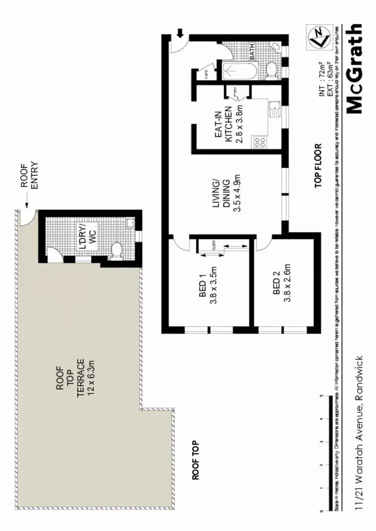 Floorplan of Homely apartment listing, 11/21 Waratah Avenue, Randwick NSW 2031