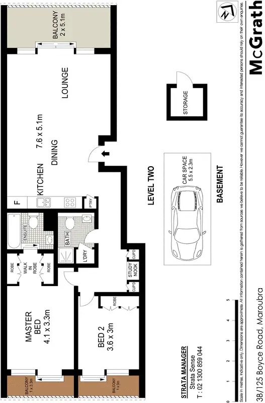 Floorplan of Homely apartment listing, 3B/125 Boyce Road, Maroubra NSW 2035