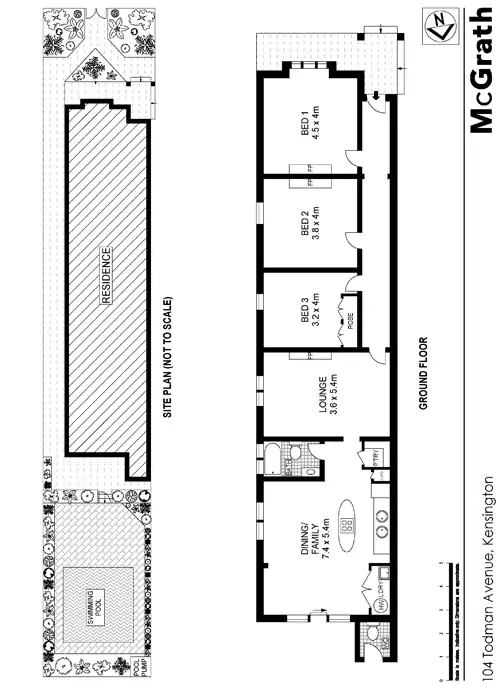 Floorplan of Homely house listing, 104 Todman Avenue, Kensington NSW 2033