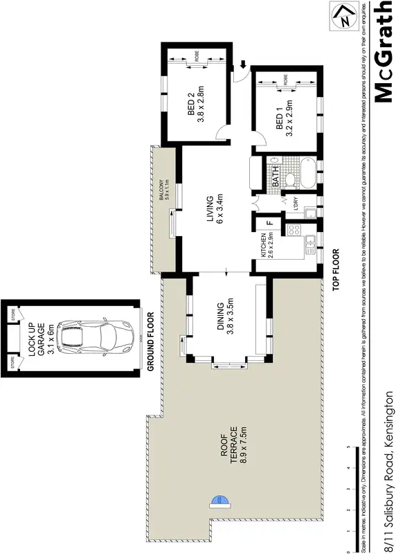 Floorplan of Homely apartment listing, 8/11 Salisbury Road, Kensington NSW 2033