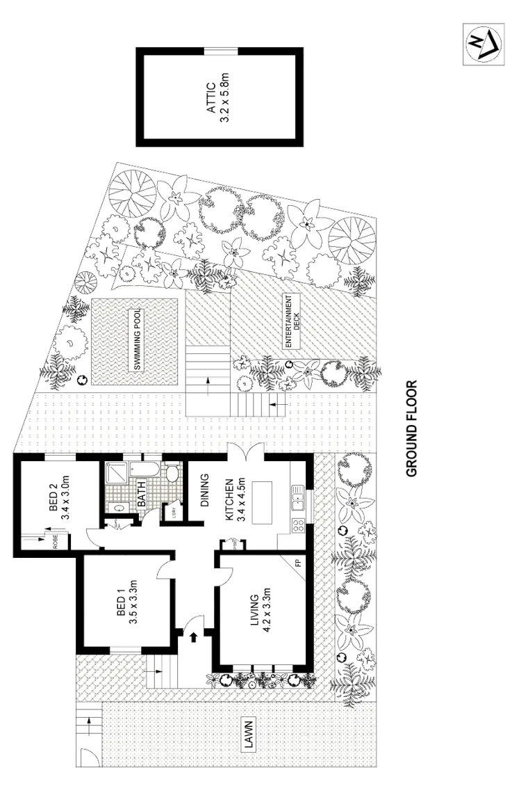 Floorplan of Homely house listing, 35 Pauling Avenue, Coogee NSW 2034