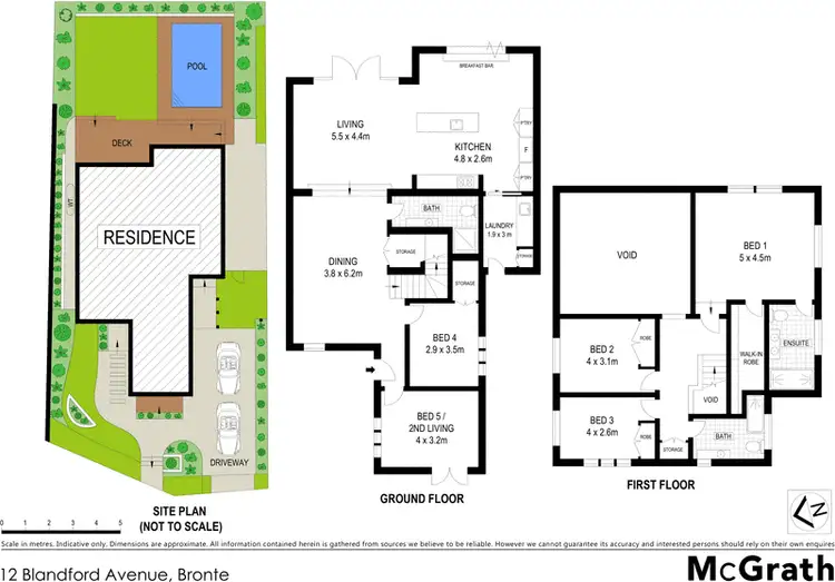 Floorplan of Homely house listing, 12 Blandford Avenue, Bronte NSW 2024