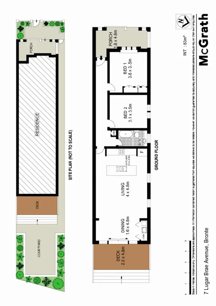 Floorplan of Homely house listing, 7 Lugar Brae Avenue, Bronte NSW 2024