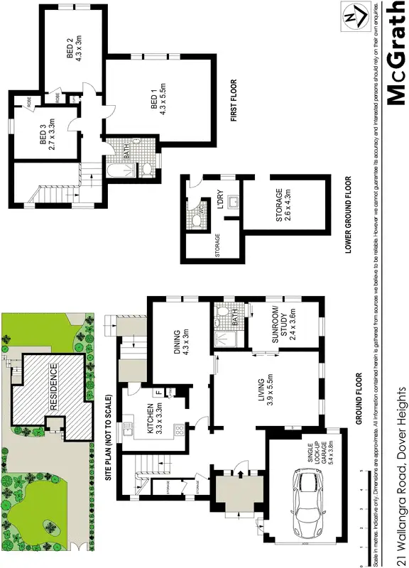 Floorplan of Homely house listing, 21 Wallangra Road, Dover Heights NSW 2030